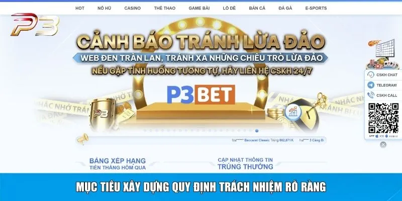 Mục tiêu xây dựng quy định trách nhiệm rõ ràng